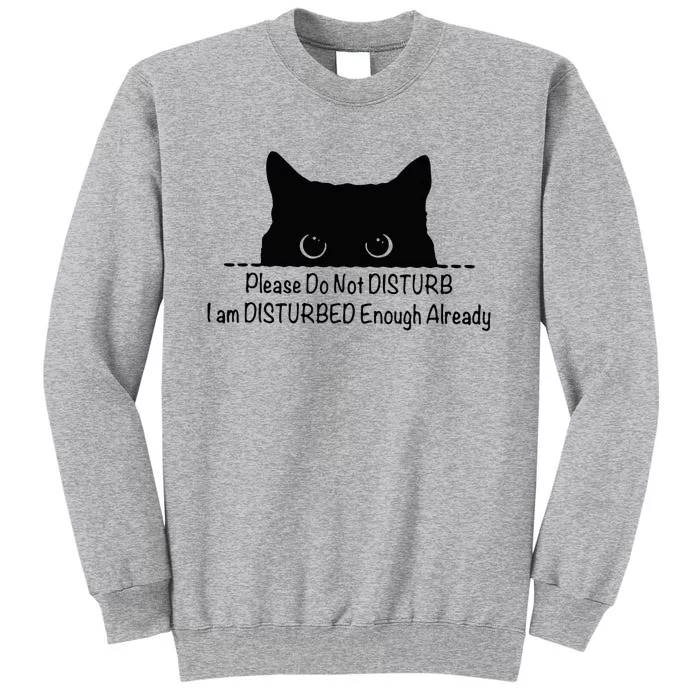 Please Do Not Disturb I Am Disturbed Enough Already Tall Sweatshirt