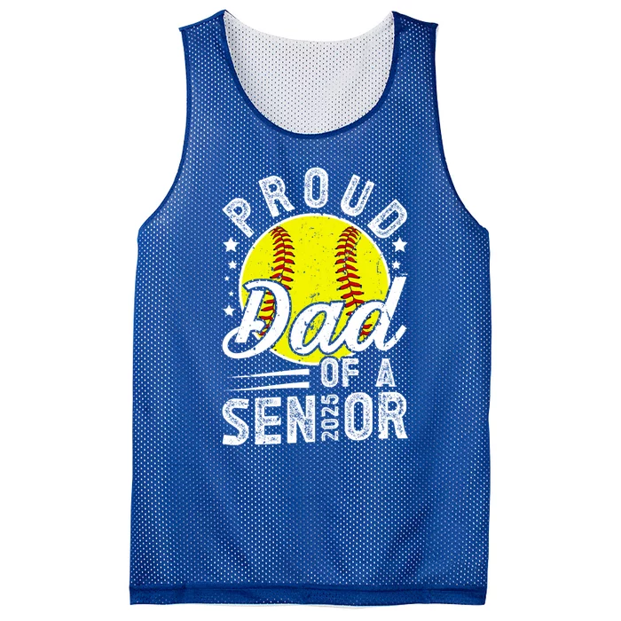 Proud Dad Of A 2025 Senior Softball Senior Dad 2025 Gift Mesh Reversible Basketball Jersey Tank