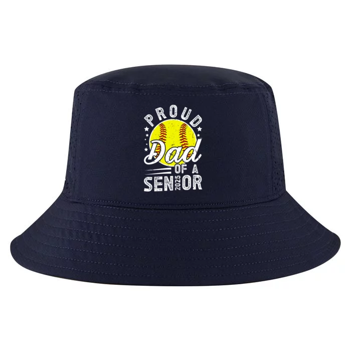 Proud Dad Of A 2025 Senior Softball Senior Dad 2025 Gift Cool Comfort Performance Bucket Hat