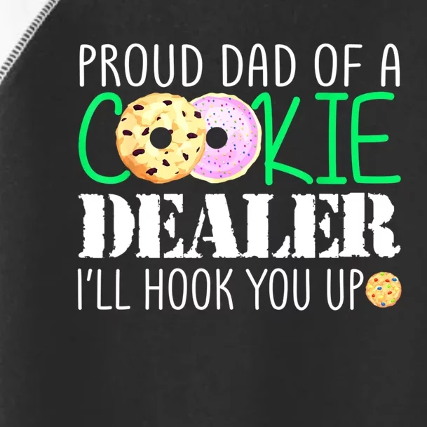 Proud Dad Of A Cookie Dealer Girl Troop Leader Matching Toddler Fine Jersey T-Shirt