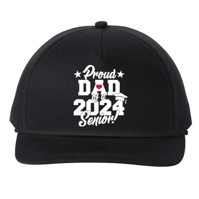 Proud Dad Of A 2024 Senior Grad Snapback Five-Panel Rope Hat