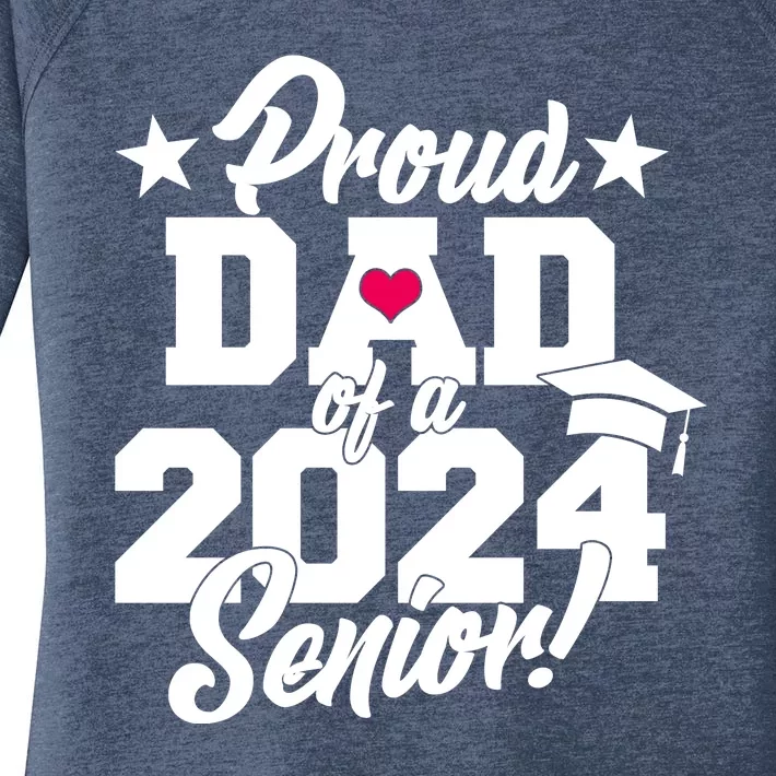 Proud Dad Of A 2024 Senior Grad Women's Perfect Tri Tunic Long Sleeve Shirt