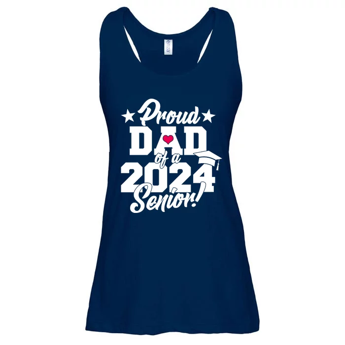 Proud Dad Of A 2024 Senior Grad Ladies Essential Flowy Tank