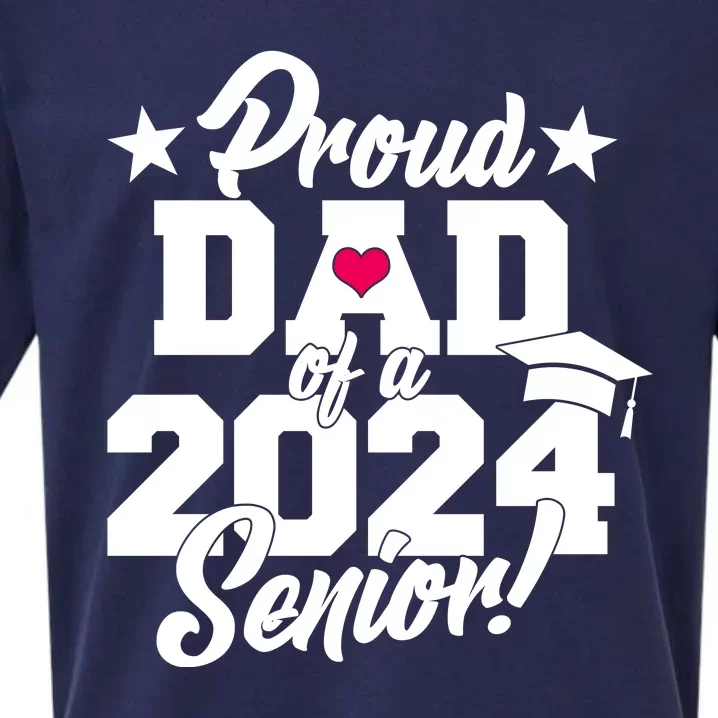 Proud Dad Of A 2024 Senior Grad Sueded Cloud Jersey T-Shirt