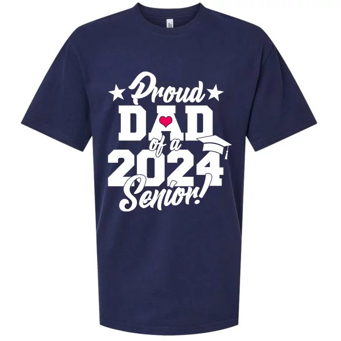 Proud Dad Of A 2024 Senior Grad Sueded Cloud Jersey T-Shirt