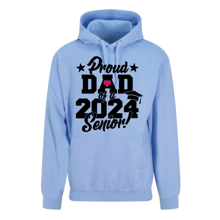 Proud Dad Of A 2024 Senior Grad Unisex Surf Hoodie