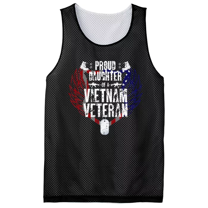 Proud Daughter Of A Vietnam Veteran Mesh Reversible Basketball Jersey Tank