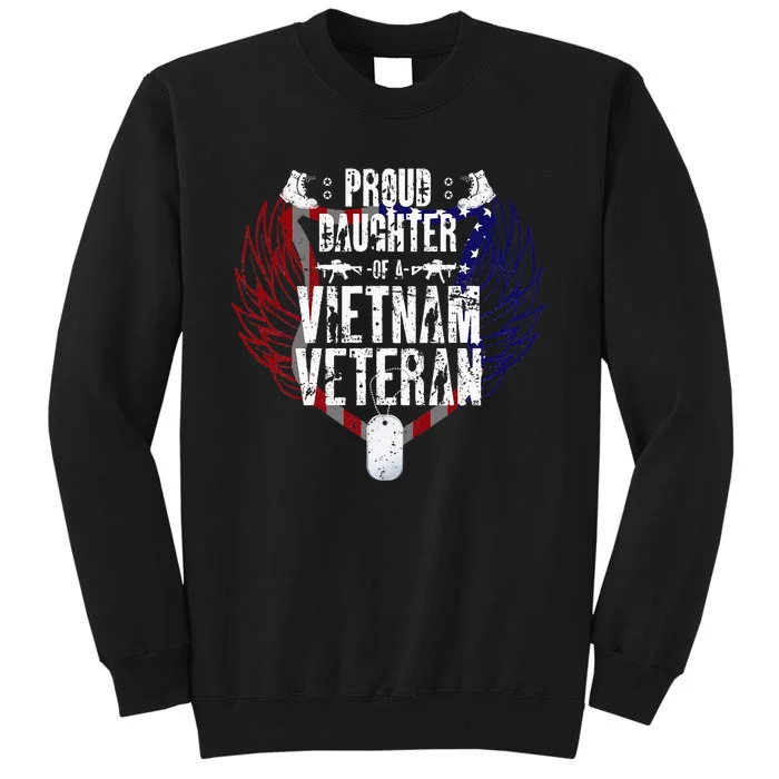 Proud Daughter Of A Vietnam Veteran Tall Sweatshirt