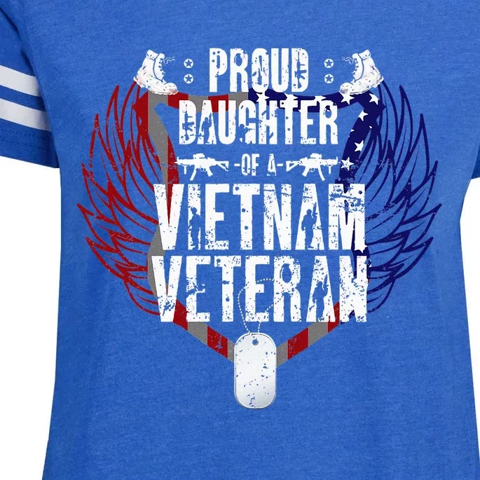 Proud Daughter Of A Vietnam Veteran Enza Ladies Jersey Football T-Shirt