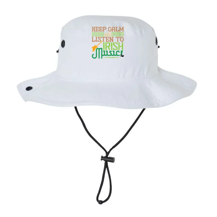 Patrick's Day Outfit Gift Stay Calm And Listen To Irish Music Gift Legacy Cool Fit Booney Bucket Hat