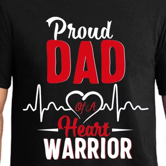 Proud Dad Of A Heart Warrior Chd Awareness Gift Pajama Set