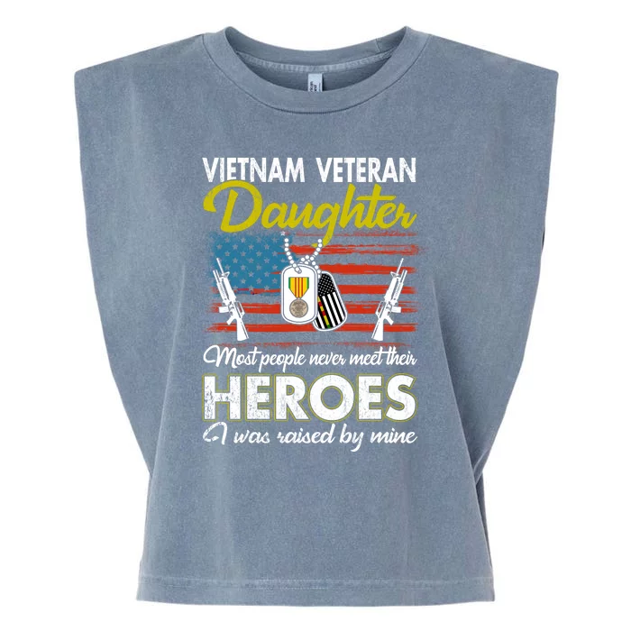 Proud Daughter Of A Vietnam Veteran Garment-Dyed Women's Muscle Tee