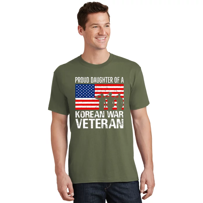 Proud Daughter Of A Korean War Veteran Family Matching Vet T-Shirt