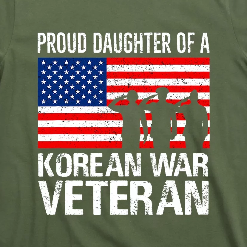 Proud Daughter Of A Korean War Veteran Family Matching Vet T-Shirt