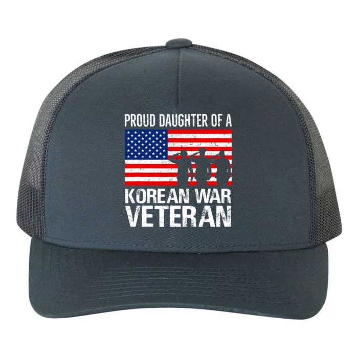 Proud Daughter Of A Korean War Veteran Family Matching Vet Yupoong Adult 5-Panel Trucker Hat