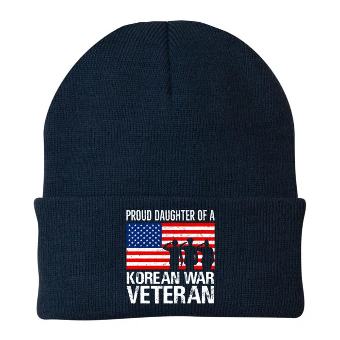 Proud Daughter Of A Korean War Veteran Family Matching Vet Knit Cap Winter Beanie