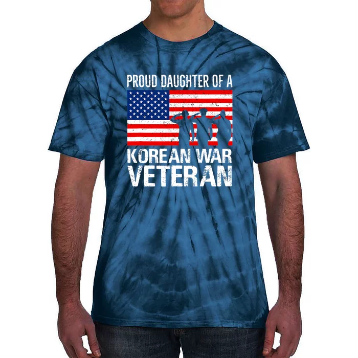 Proud Daughter Of A Korean War Veteran Family Matching Vet Tie-Dye T-Shirt