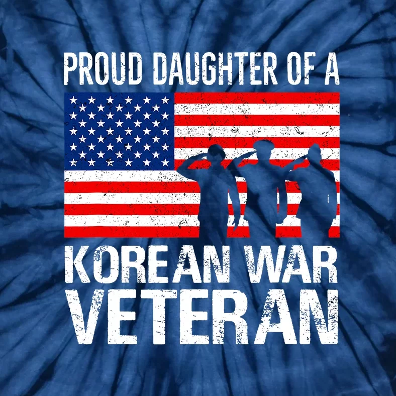 Proud Daughter Of A Korean War Veteran Family Matching Vet Tie-Dye T-Shirt