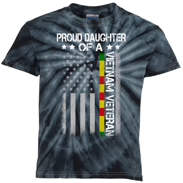 Proud Daughter Of A Vietnam Veteran Kids Tie-Dye T-Shirt