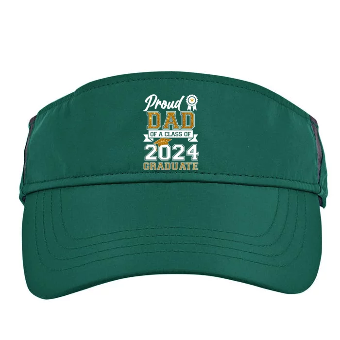 Proud Dad Of A Class Of 2024 Graduate Adult Drive Performance Visor