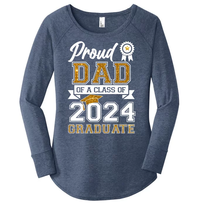 Proud Dad Of A Class Of 2024 Graduate Women's Perfect Tri Tunic Long Sleeve Shirt