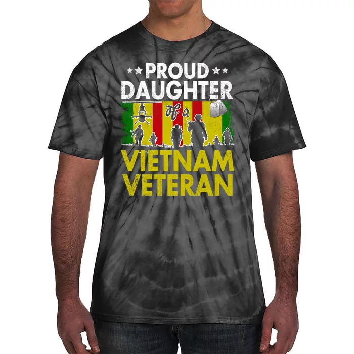 Proud Daughter Of A Vietnam Veteran Veterans Day Tie-Dye T-Shirt