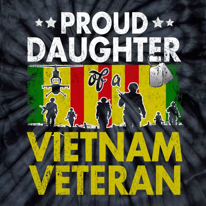 Proud Daughter Of A Vietnam Veteran Veterans Day Tie-Dye T-Shirt