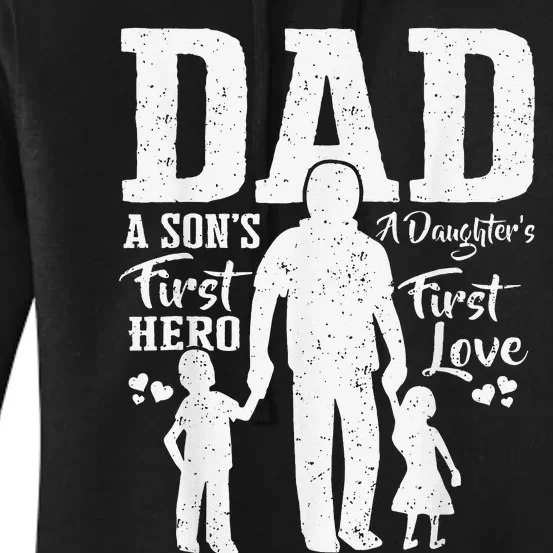 Proud Dad Of Twins Best Fathers Day Gift From son Women's Pullover Hoodie