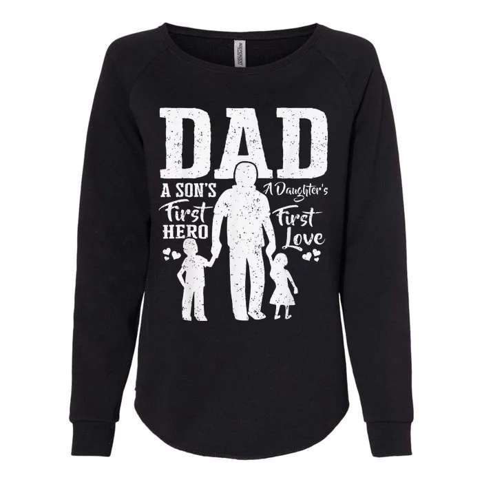 Proud Dad Of Twins Best Fathers Day Gift From son Womens California Wash Sweatshirt