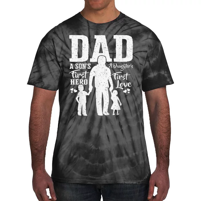 Proud Dad Of Twins Best Fathers Day Gift From son Tie-Dye T-Shirt