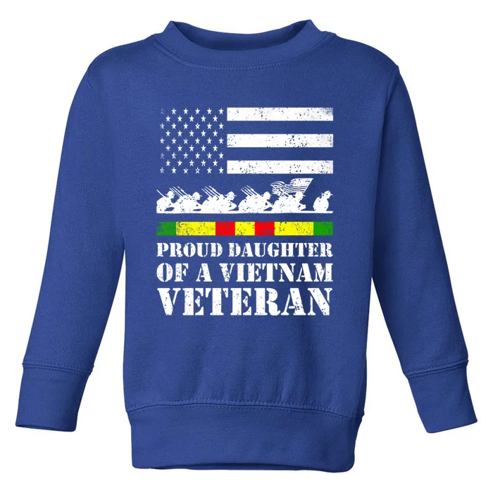 Proud Daughter Of A Vietnam Veteran Gift Toddler Sweatshirt