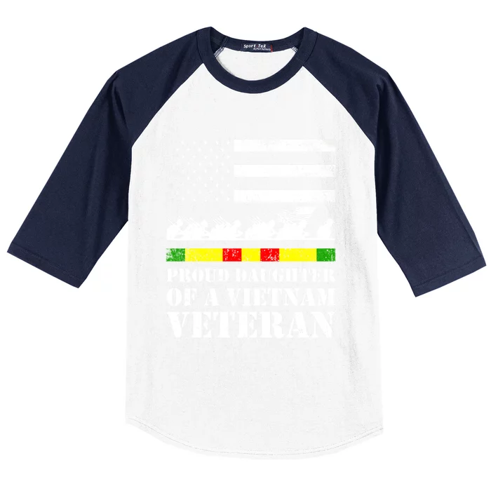 Proud Daughter Of A Vietnam Veteran Gift Baseball Sleeve Shirt