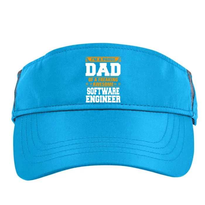 Proud Dad Of Awesome Software Engineer Fathers Day Gift Adult Drive Performance Visor