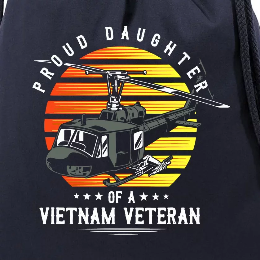 Proud Daughter Of A Vietnam Veteran Drawstring Bag