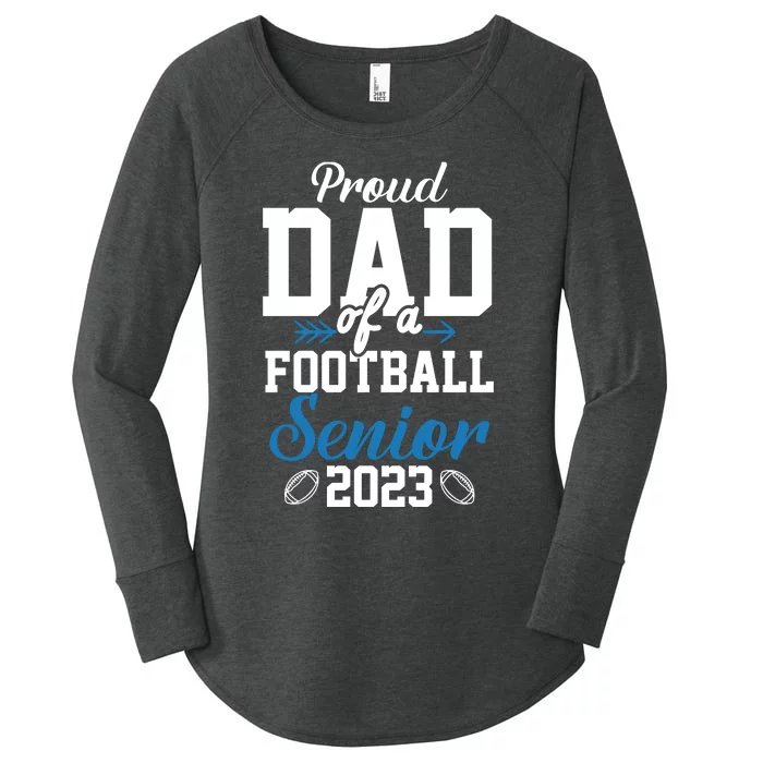 Proud Dad Of A Football Senior Women's Perfect Tri Tunic Long Sleeve Shirt