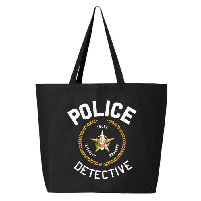 Police Detective Officer Badge Uniform LEO Cops 25L Jumbo Tote