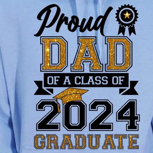 Proud Dad Of The Class Of 2024 Graduate Unisex Surf Hoodie