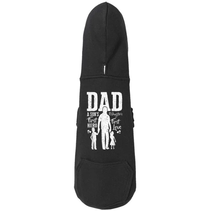 Proud Dad Of Twins Best Fathers Day Gift From Son Doggie 3-End Fleece Hoodie