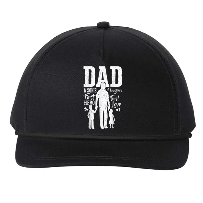 Proud Dad Of Twins Best Fathers Day Gift From Son Snapback Five-Panel Rope Hat