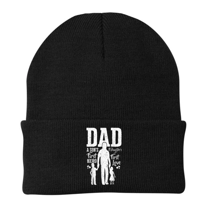 Proud Dad Of Twins Best Fathers Day Gift From Son Knit Cap Winter Beanie