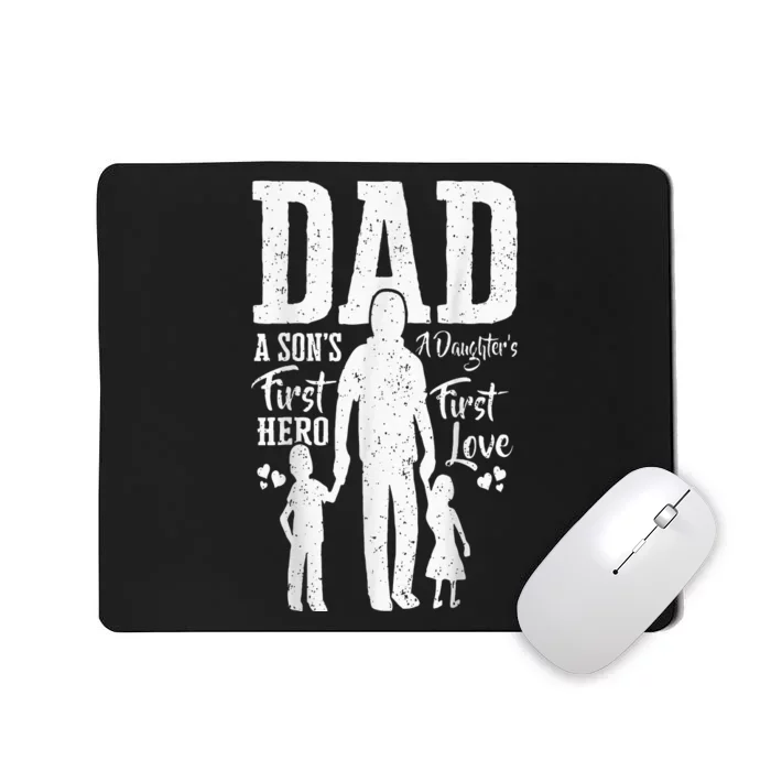 Proud Dad Of Twins Best Fathers Day Gift From Son Mousepad