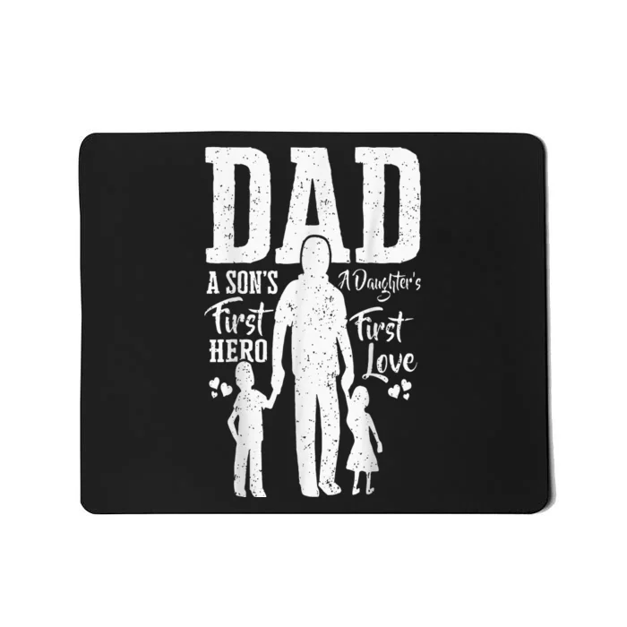 Proud Dad Of Twins Best Fathers Day Gift From Son Mousepad