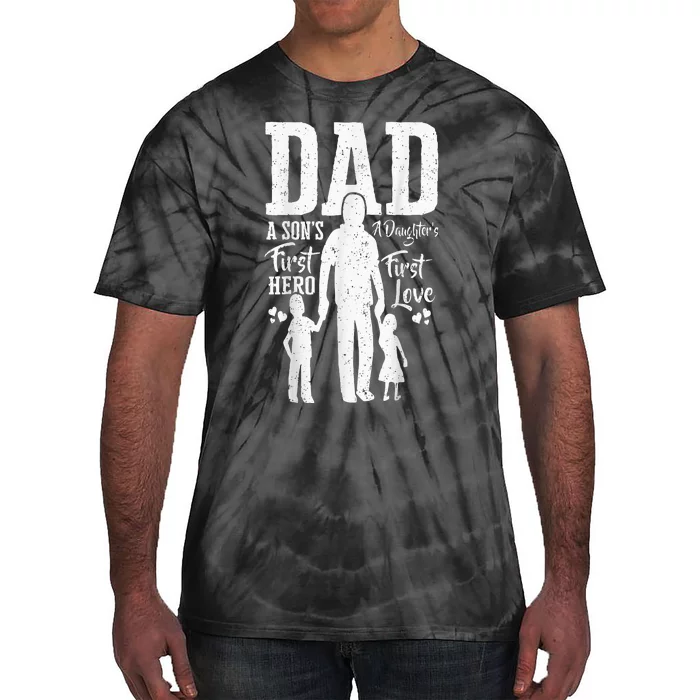 Proud Dad Of Twins Best Fathers Day Gift From Son Tie-Dye T-Shirt