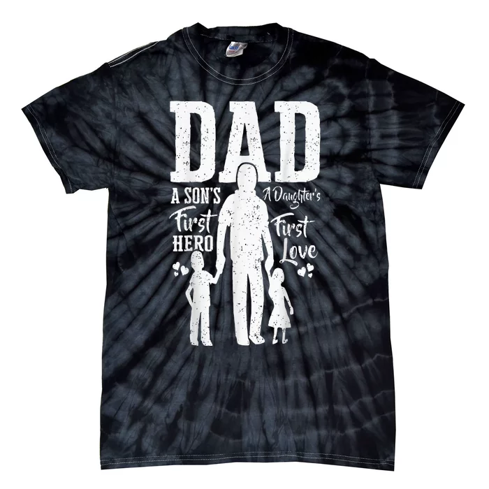 Proud Dad Of Twins Best Fathers Day Gift From Son Tie-Dye T-Shirt