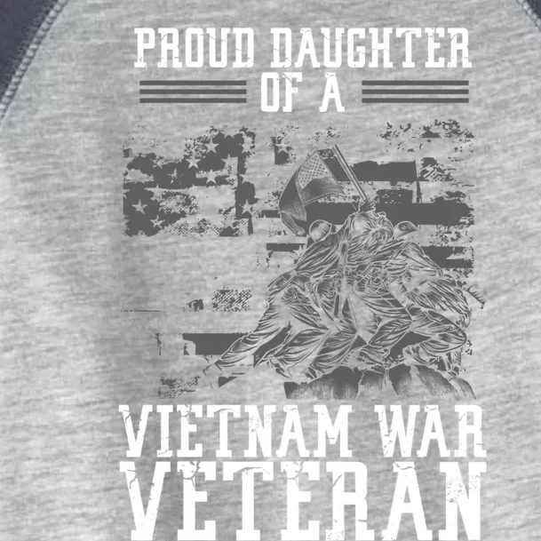 Proud Daughter Of A Vietnam War Veteran Soldier Veteran Day Cute Gift Toddler Fine Jersey T-Shirt