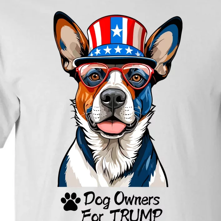 Patriotic Dog Owners For Trump Tall T-Shirt