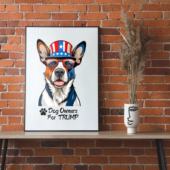 Patriotic Dog Owners For Trump Poster