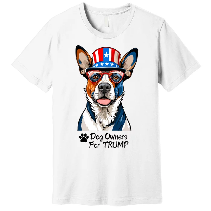 Patriotic Dog Owners For Trump Premium T-Shirt