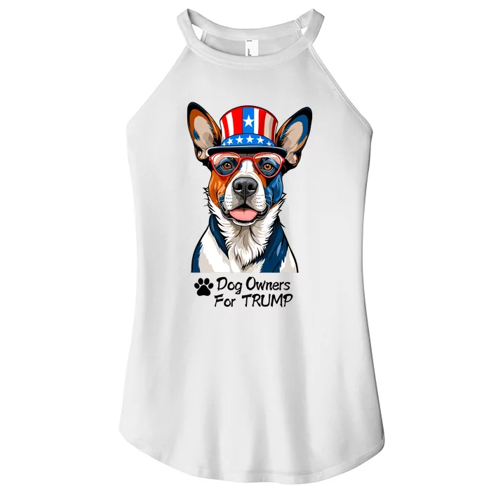 Patriotic Dog Owners For Trump Women’s Perfect Tri Rocker Tank