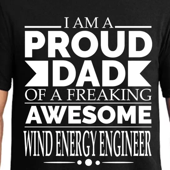 Proud Dad Of An Awesome Wind Energy Engineer Fathers Day Cute Gift Pajama Set